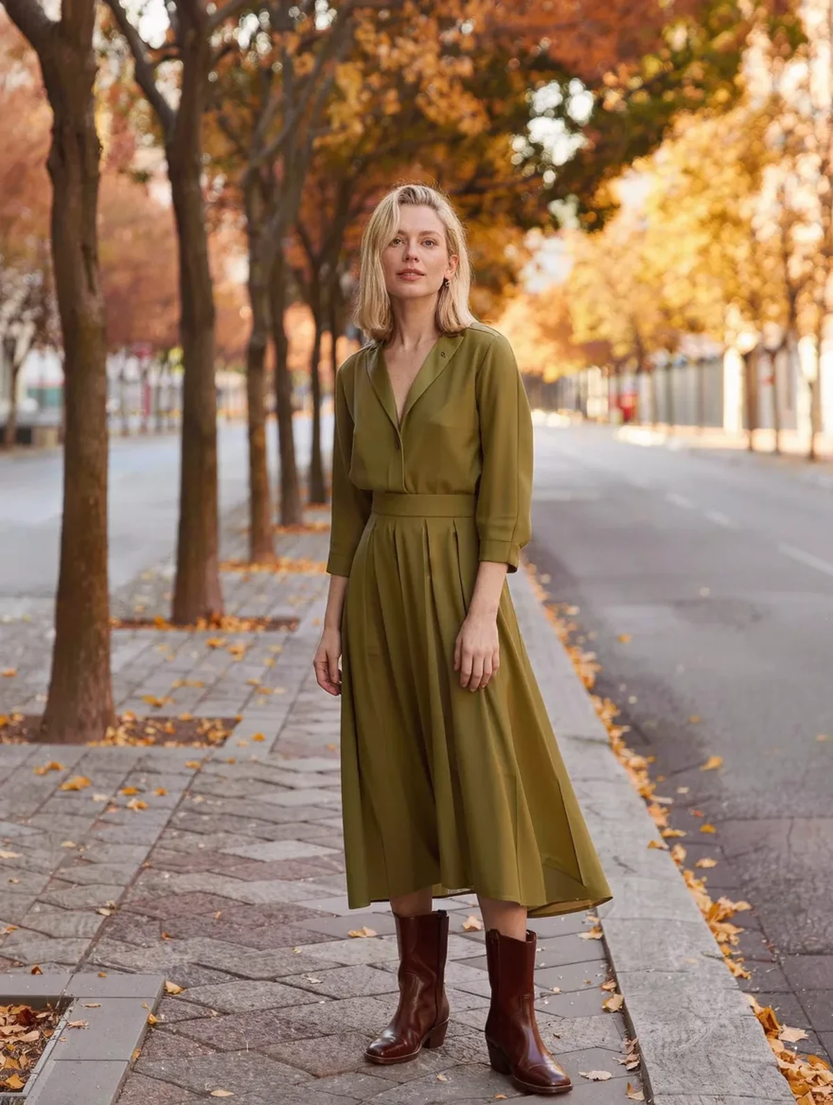Midi Dress Hem Length With Ankle Boots: What Works